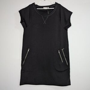 NWT Adriano Goldschmied black short sleeve dress M